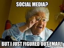 International AdWords grandma's first day on the internet meme