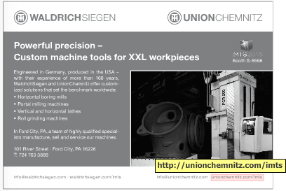 Figure 4: UnionChemnitz IMTS print ad