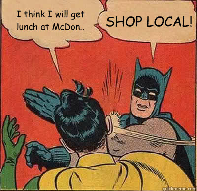 International AdWords shop local Batman slap meme